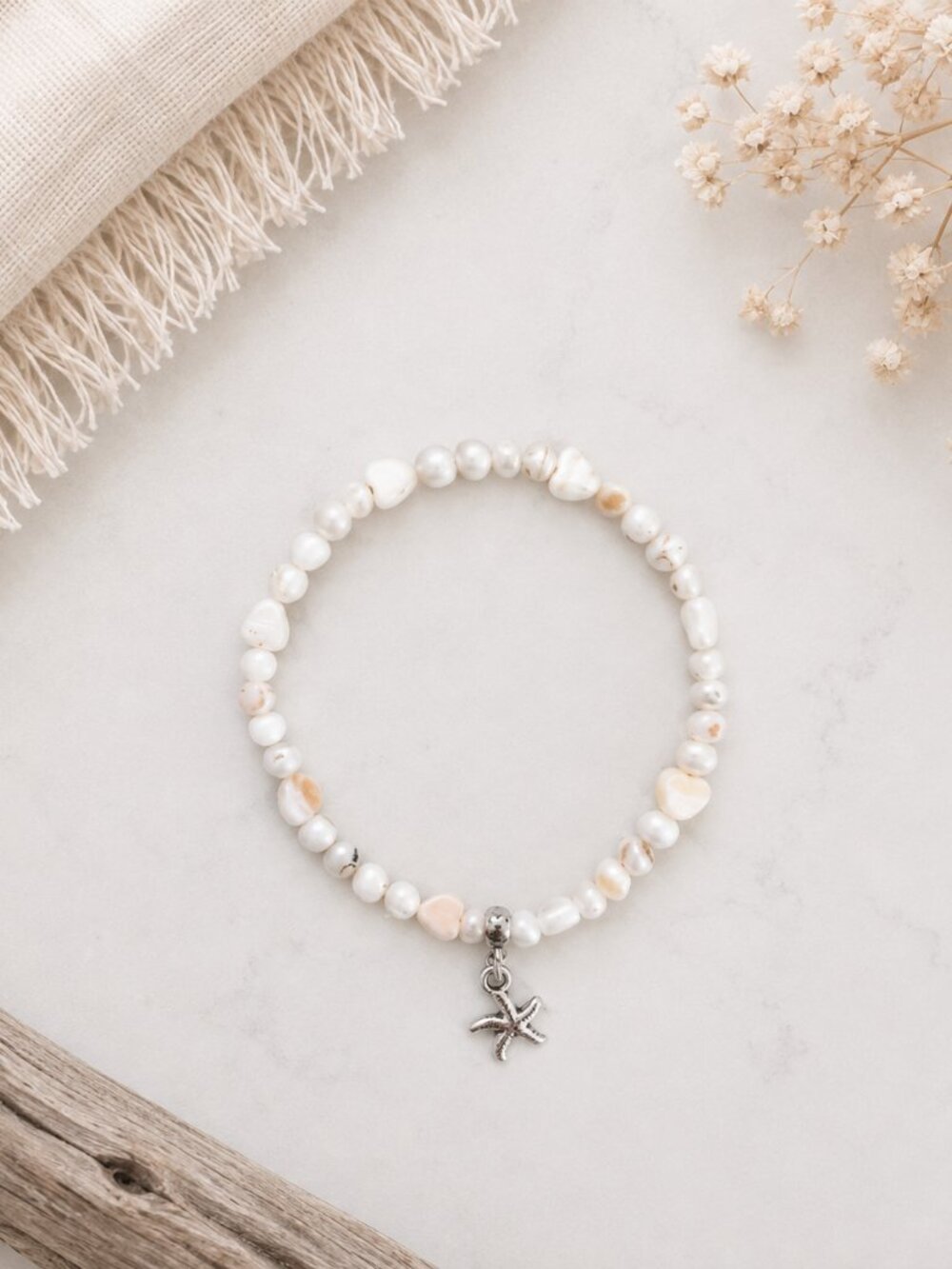 Simple Treasures Bracelet | Starfish Charm | Gratitude & Coastal Charm